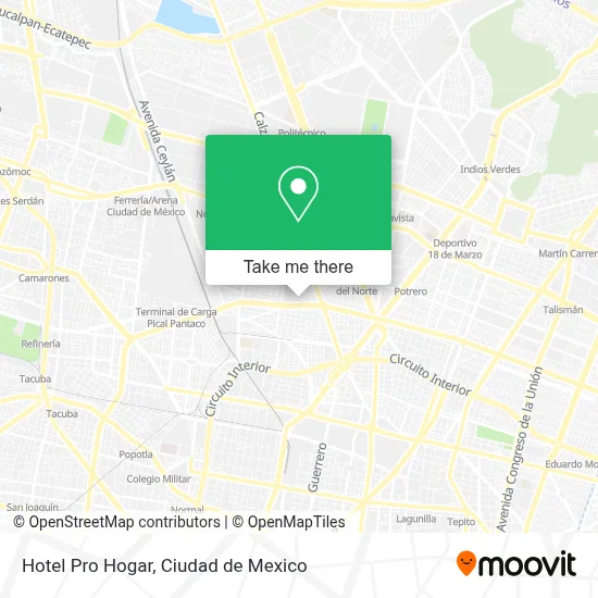 Hotel Pro Hogar map