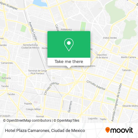 Hotel Plaza Camarones map