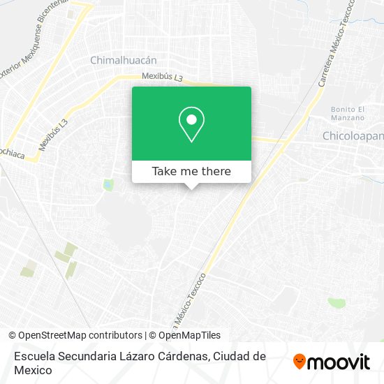Escuela Secundaria Lázaro Cárdenas map