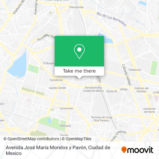 Mapa de Avenida José María Morelos y Pavón