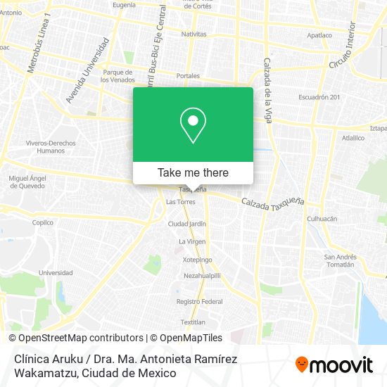 Clínica Aruku / Dra. Ma. Antonieta Ramírez Wakamatzu map