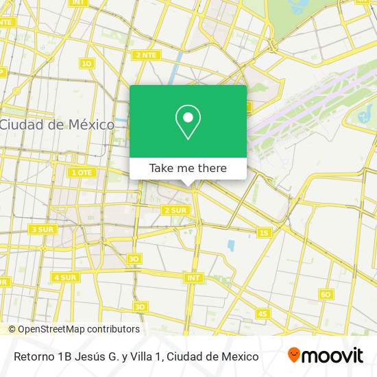 Retorno 1B Jesús G. y Villa 1 map