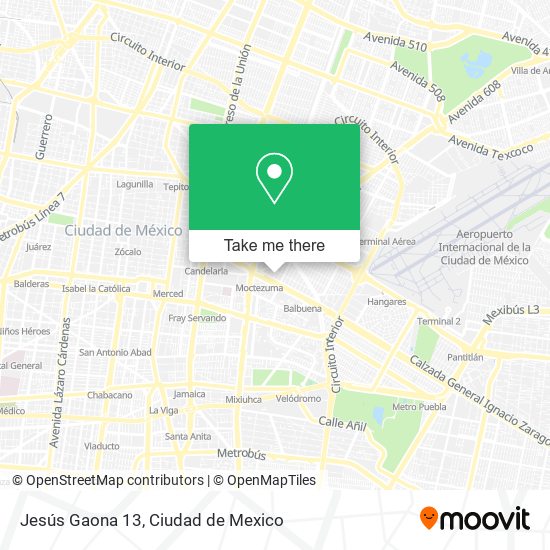 Jesús Gaona 13 map