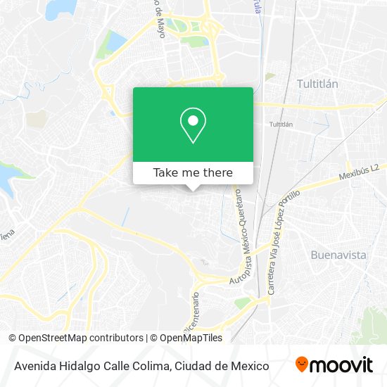 Mapa de Avenida Hidalgo Calle Colima