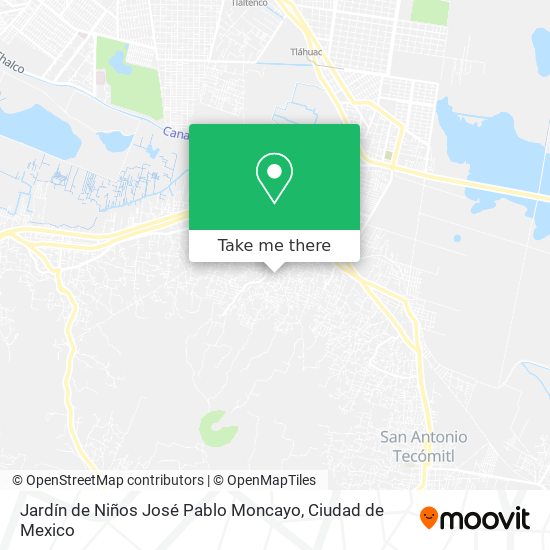 Jardín de Niños José Pablo Moncayo map