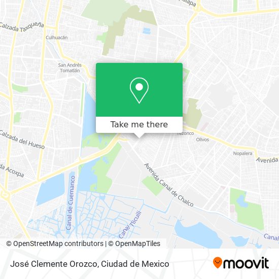 José Clemente Orozco map