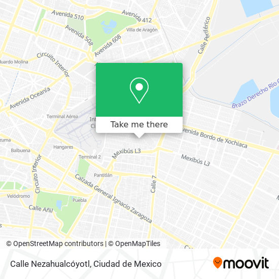 Mapa de Calle Nezahualcóyotl