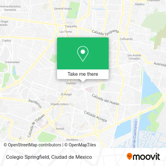 Colegio Springfield map