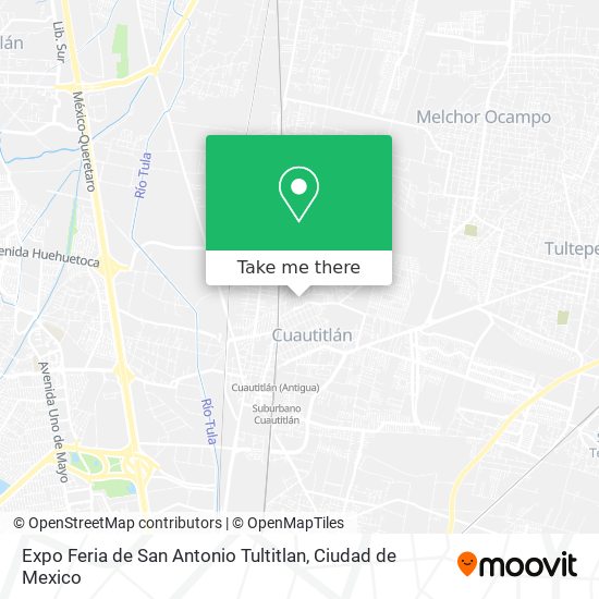 Expo Feria de San Antonio Tultitlan map