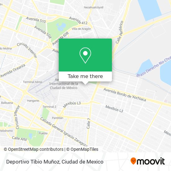 Deportivo Tibio Muñoz map