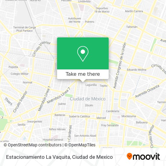 Estacionamiento La Vaquita map