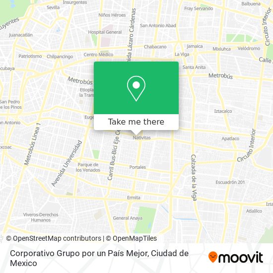 Corporativo Grupo por un País Mejor map