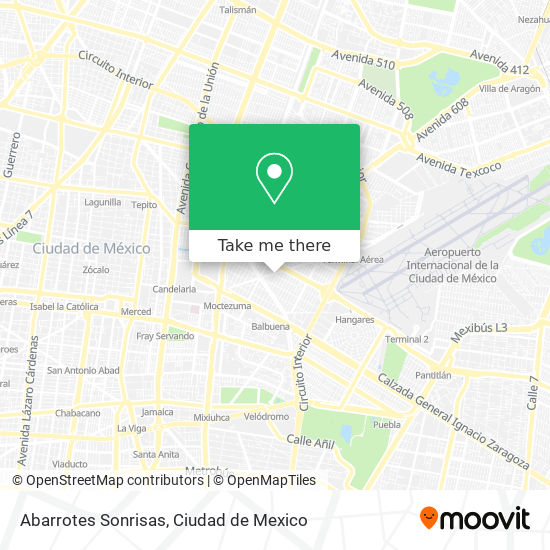 Abarrotes Sonrisas map