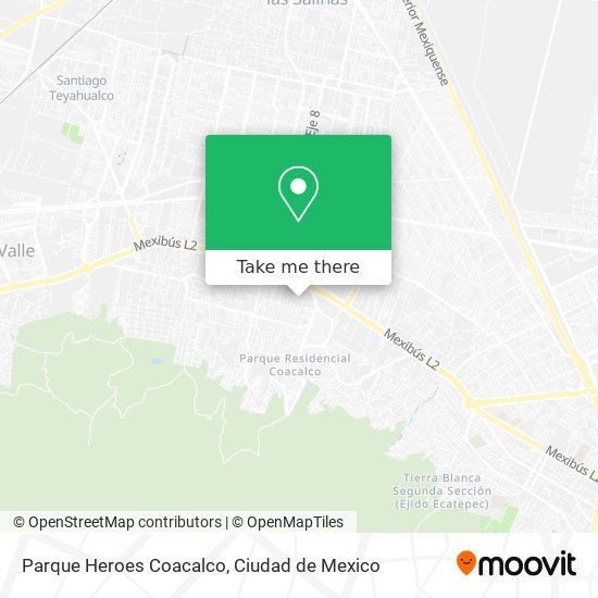 Parque Heroes Coacalco map