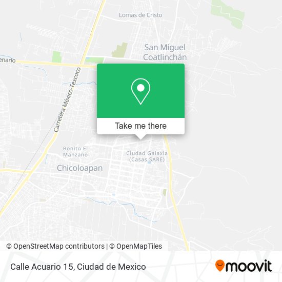 Calle Acuario 15, Ciudad Galaxia Los Reyes map