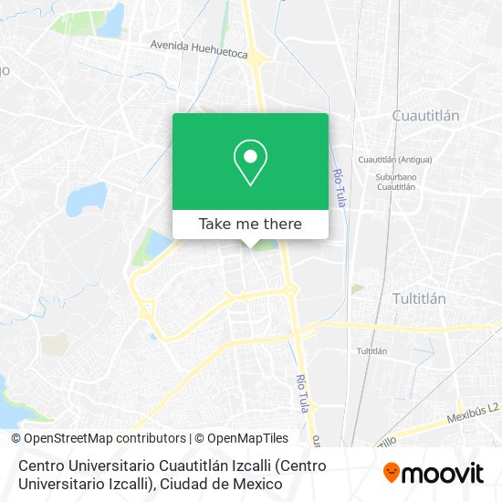 Centro Universitario Cuautitlán Izcalli map