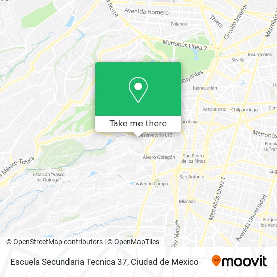 Escuela Secundaria Tecnica 37 map