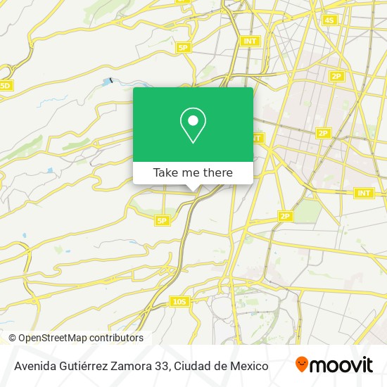 Mapa de Avenida Gutiérrez Zamora 33