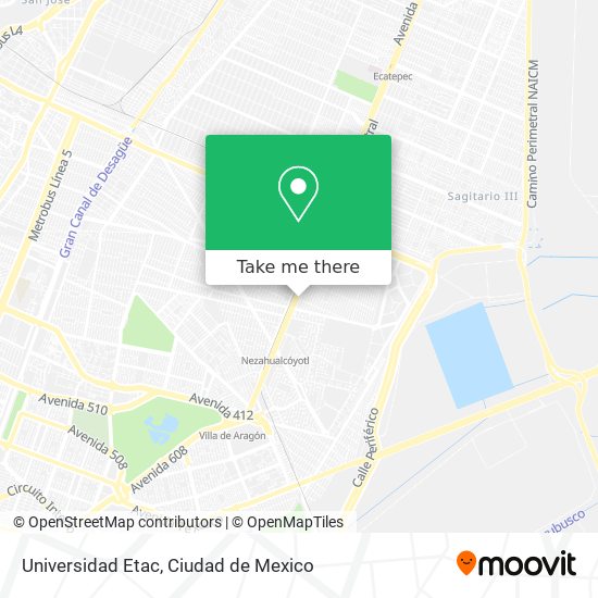 Mapa de Universidad Etac