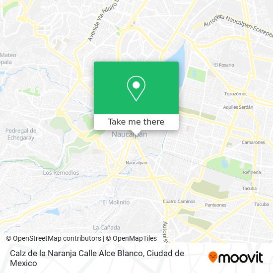Calz de la Naranja Calle Alce Blanco map