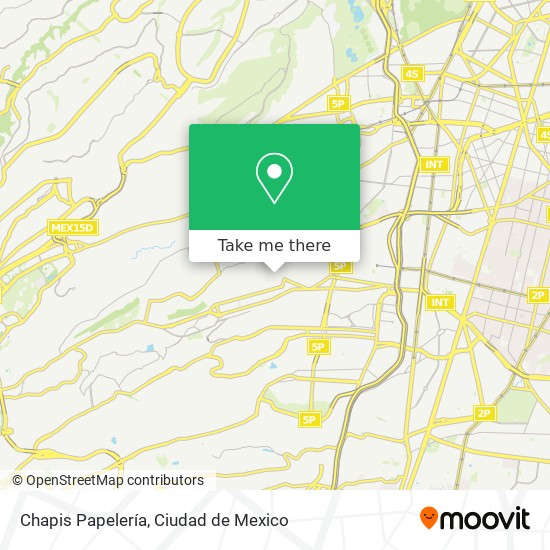 Chapis Papelería map