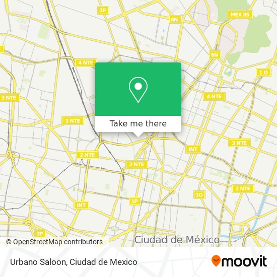 Urbano Saloon map