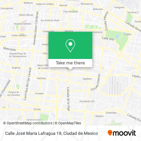 Calle José María Lafragua 18 map