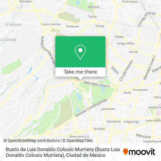 Busto de Luis Donaldo Colosio Murrieta map
