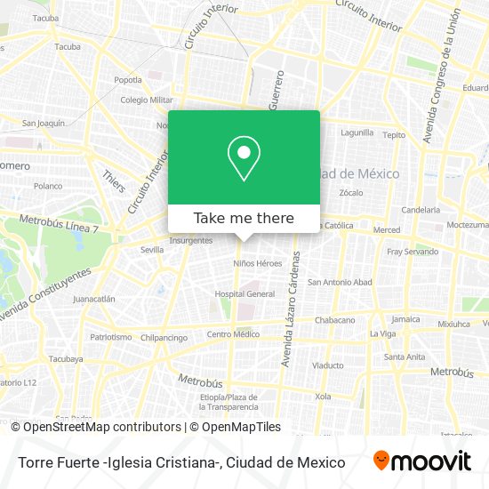 Torre Fuerte -Iglesia Cristiana- map