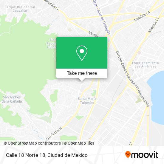 Mapa de Calle 18 Norte 18
