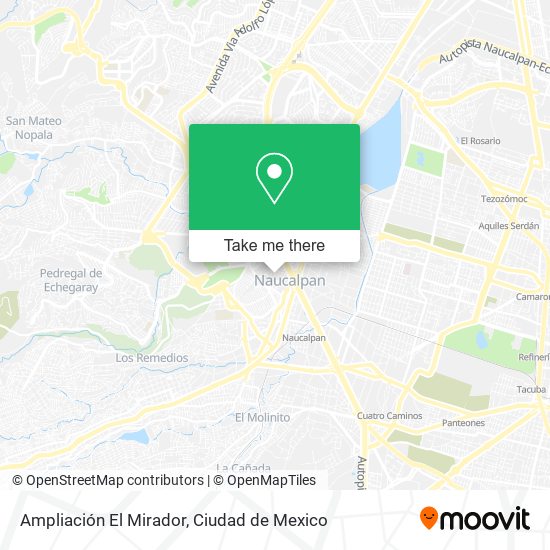 Ampliación El Mirador map