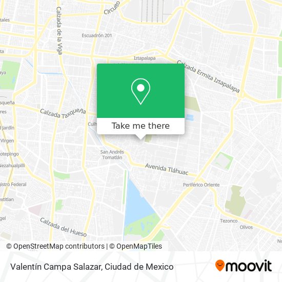 Valentín Campa Salazar map