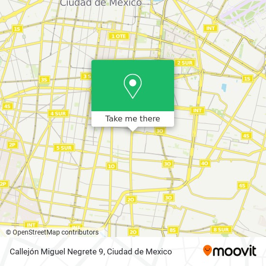 Mapa de Callejón Miguel Negrete 9