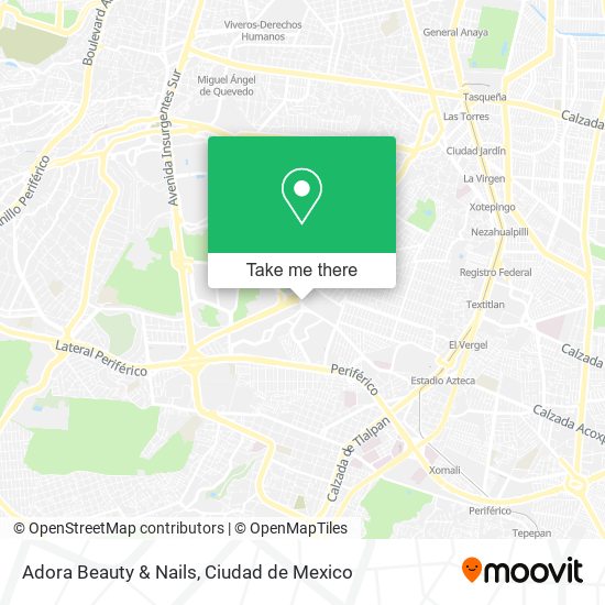 Adora Beauty & Nails map