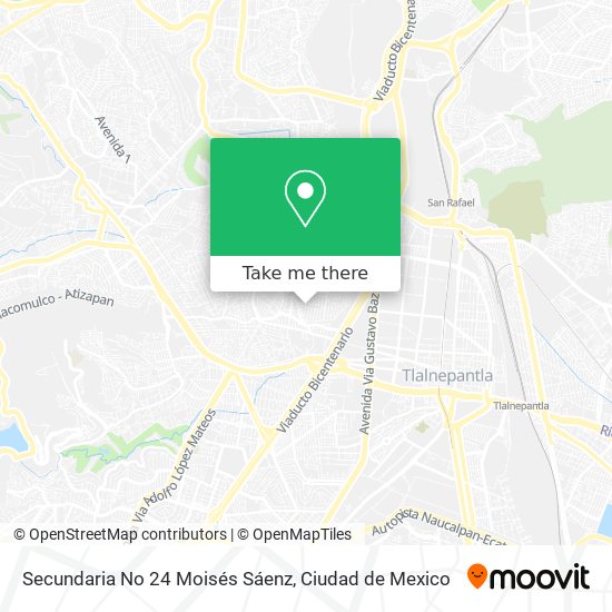 Secundaria No 24 Moisés Sáenz map