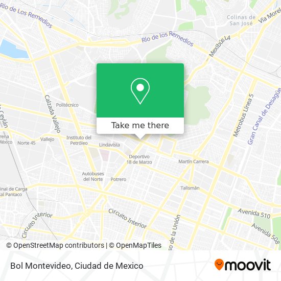 Bol Montevideo map