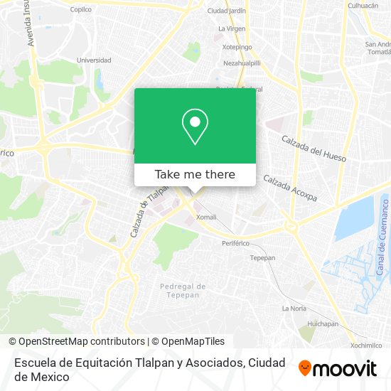 Escuela de Equitación Tlalpan y Asociados map