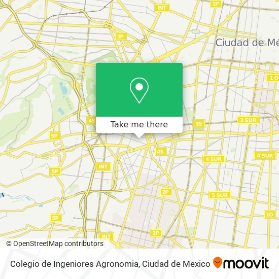 Colegio de Ingeniores Agronomia map