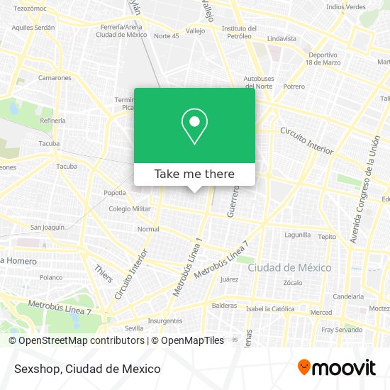 Sexshop map