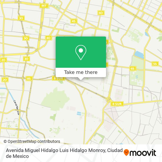 Avenida Miguel Hidalgo Luis Hidalgo Monroy map