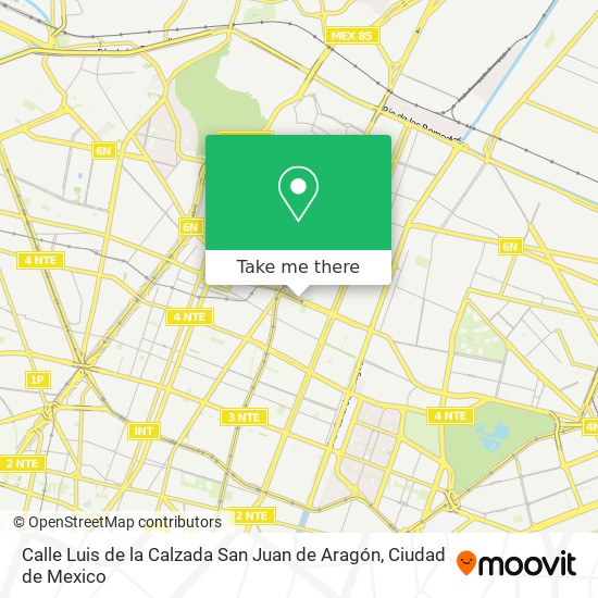 Calle Luis de la Calzada San Juan de Aragón map