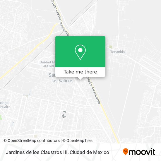 Mapa de Jardines de los Claustros III