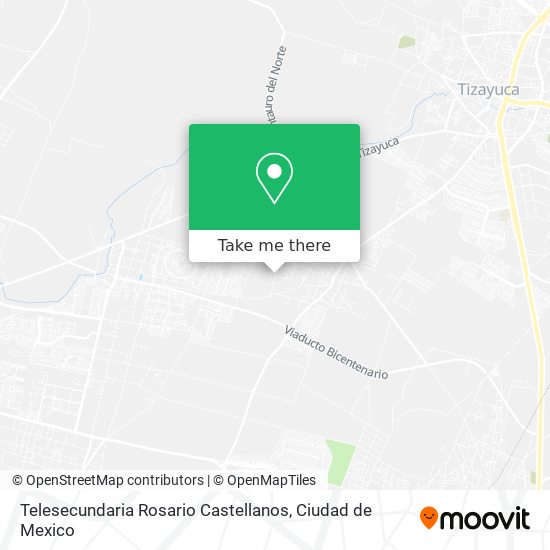 Mapa de Telesecundaria Rosario Castellanos