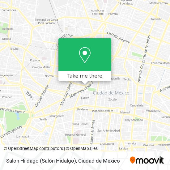Salon Hildago (Salón Hidalgo) map