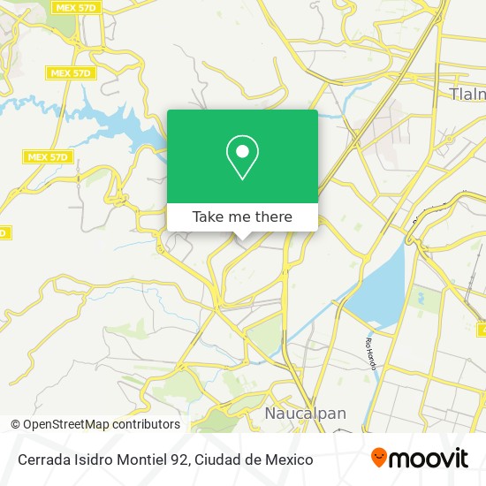 Mapa de Cerrada Isidro Montiel 92