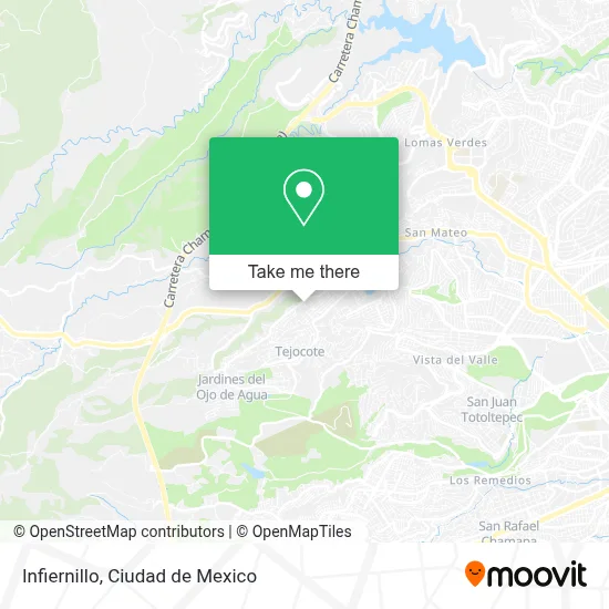 Infiernillo map
