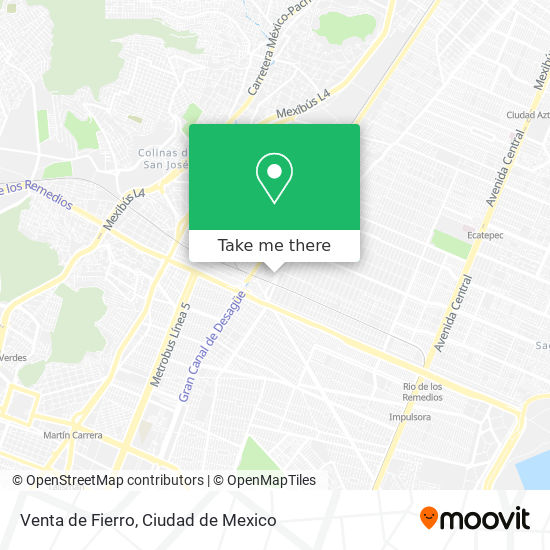 Venta de Fierro map