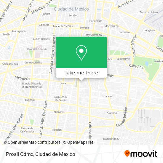 Prosil Cdmx map