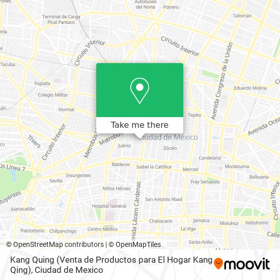 Kang Quing (Venta de Productos para El Hogar Kang Qing) map