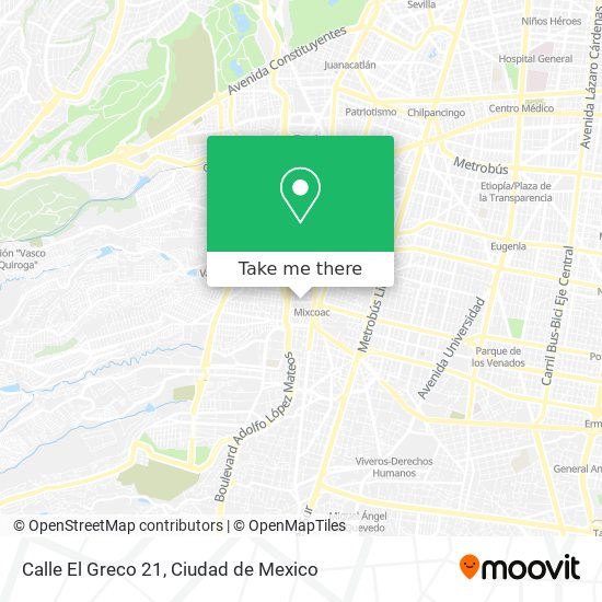 Calle El Greco 21 map